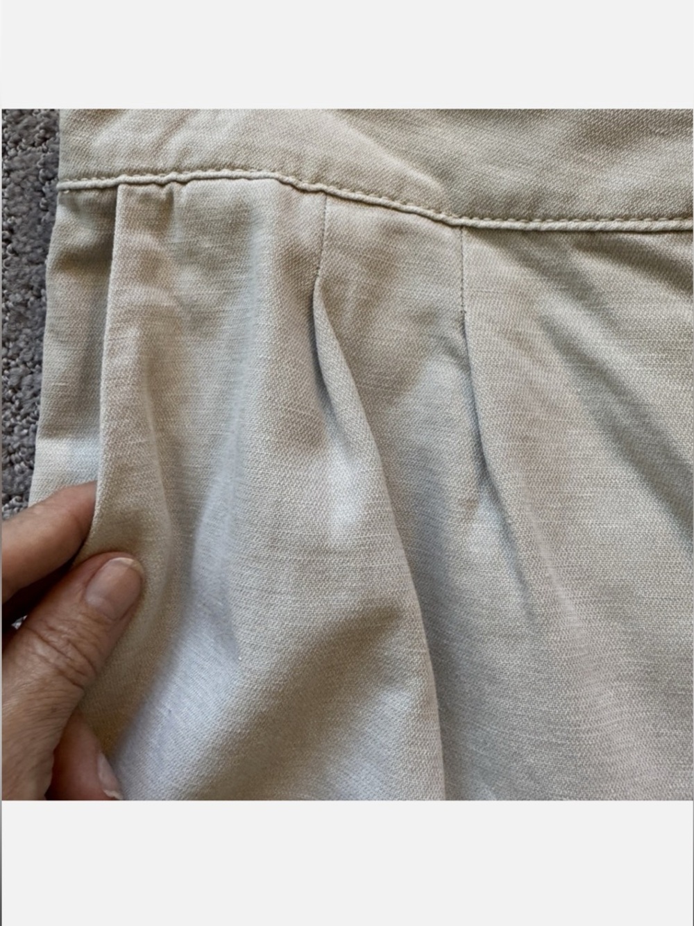 JOIE Shorts Womens X-Small Ivory Rainy Day Linen Blend High Rise Pleated Pockets - Picture 5 of 13